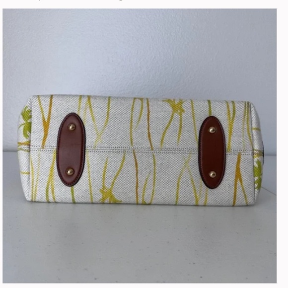 Lauren Ralph Lauren Bolton Shopper Tea Rose Canvas Tote - Picture 5 of 13